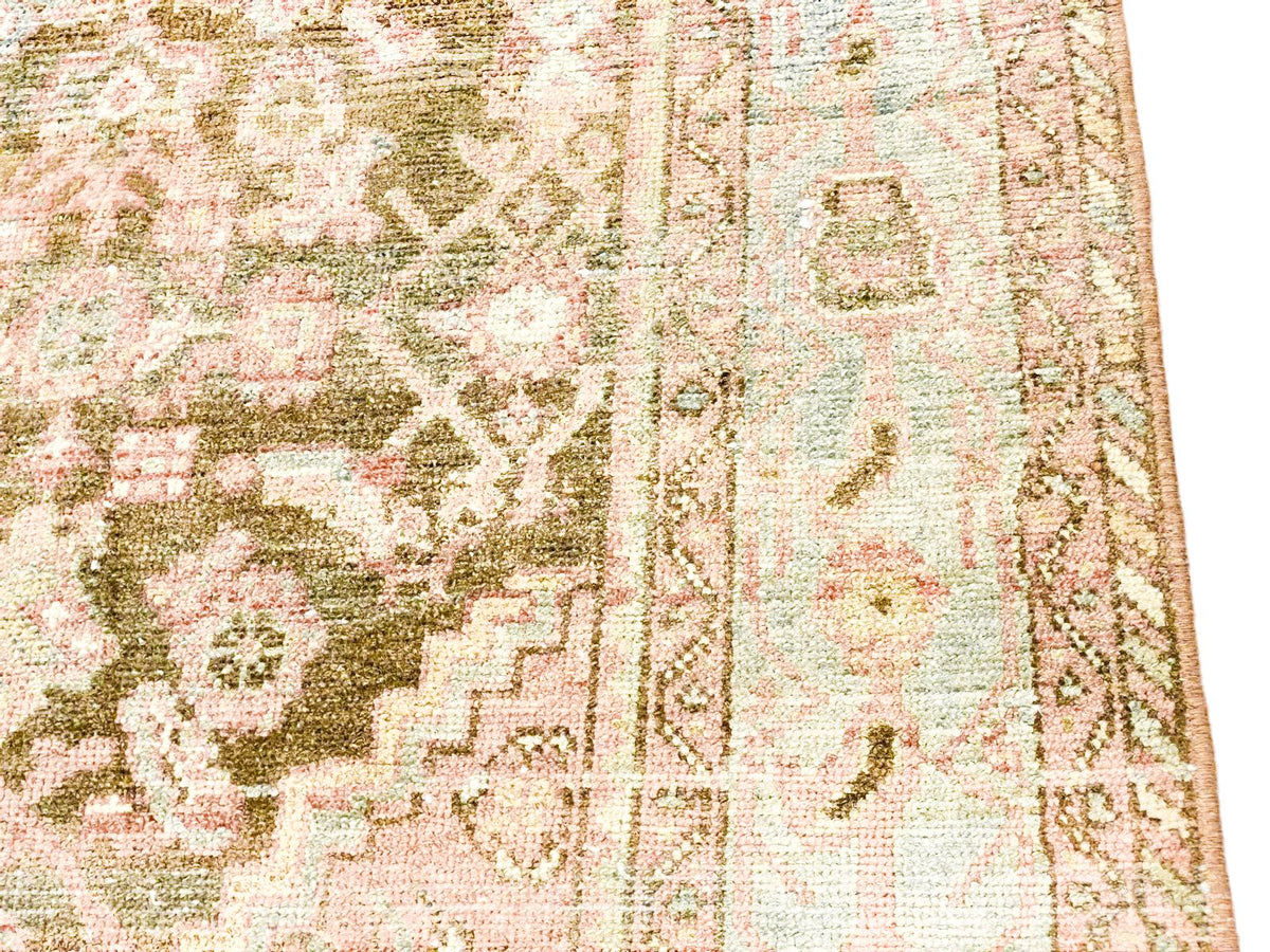 4x6 Brown and Pink Persian Tribal Rug