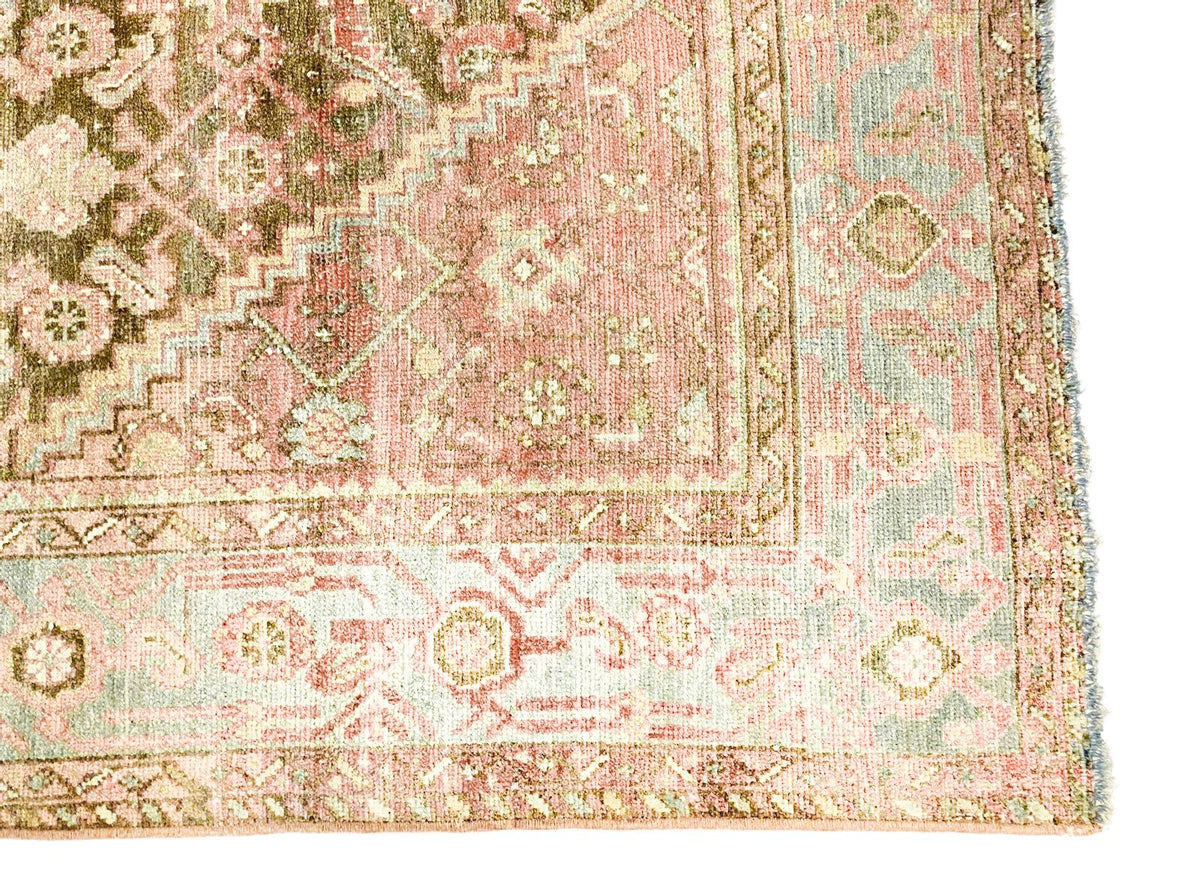 4x6 Brown and Pink Persian Tribal Rug