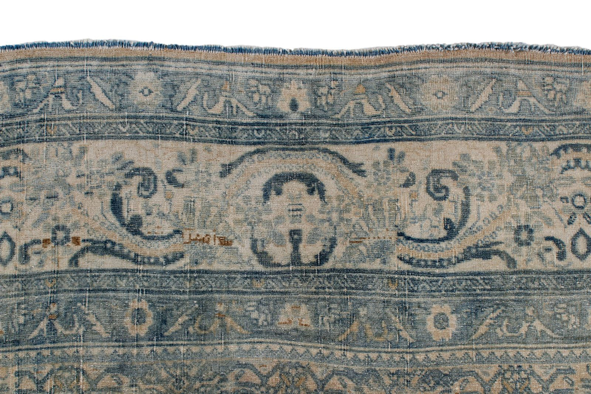 8x11 Ivory and Blue Persian Traditional Rug