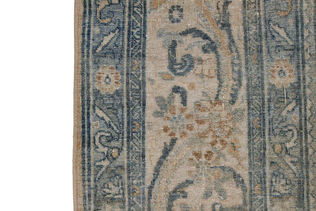 8x11 Ivory and Blue Persian Traditional Rug