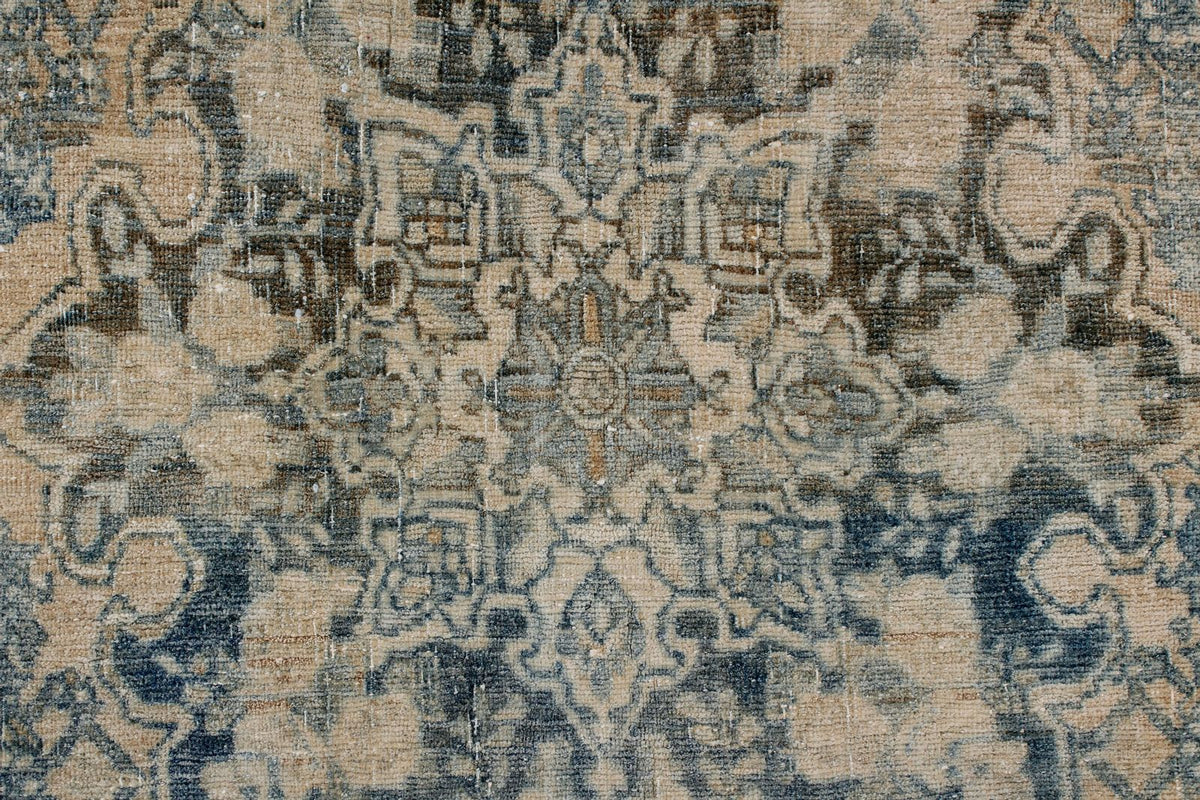 8x11 Ivory and Blue Persian Traditional Rug