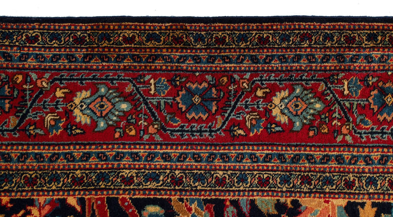 9x12 Navy and Red Persian Traditional Rug