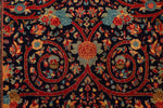 9x12 Navy and Red Persian Traditional Rug