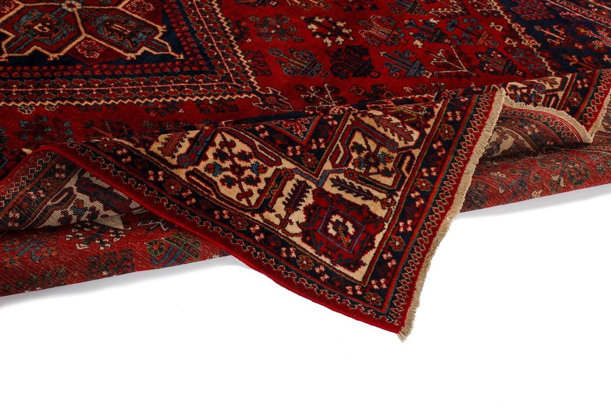 8x12 Red and Ivory Persian Rug