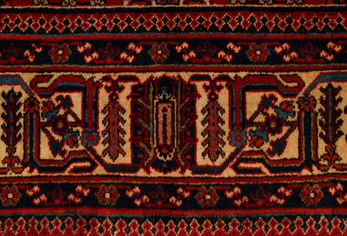8x12 Red and Ivory Persian Rug