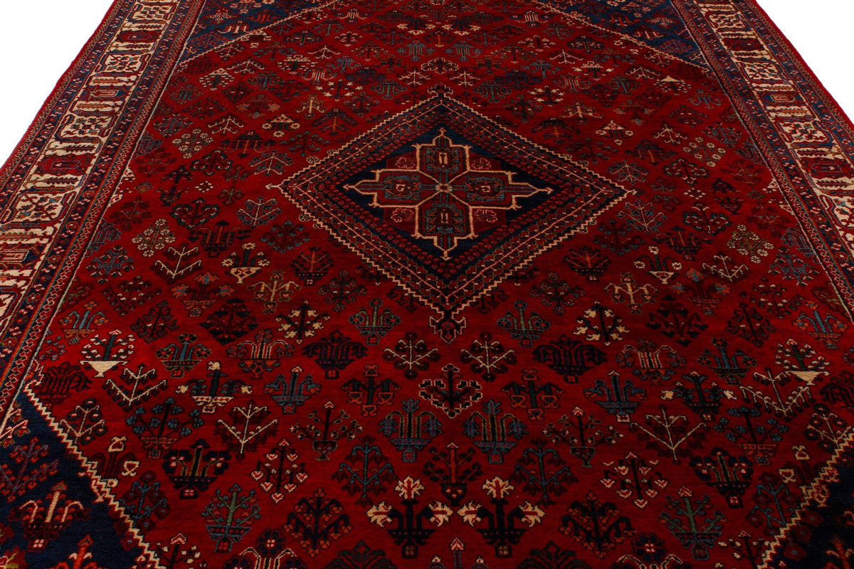8x12 Red and Ivory Persian Rug