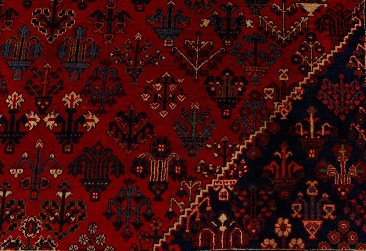 8x12 Red and Ivory Persian Rug