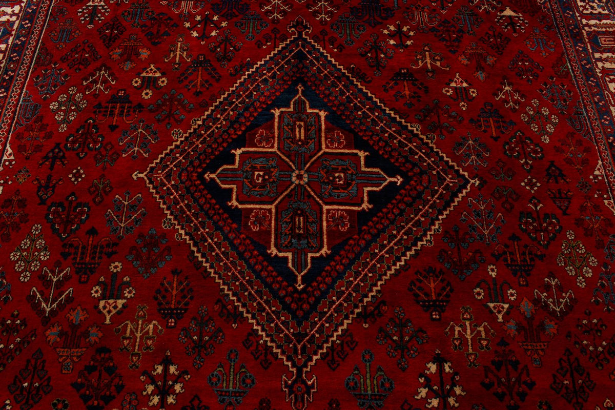 8x12 Red and Ivory Persian Rug