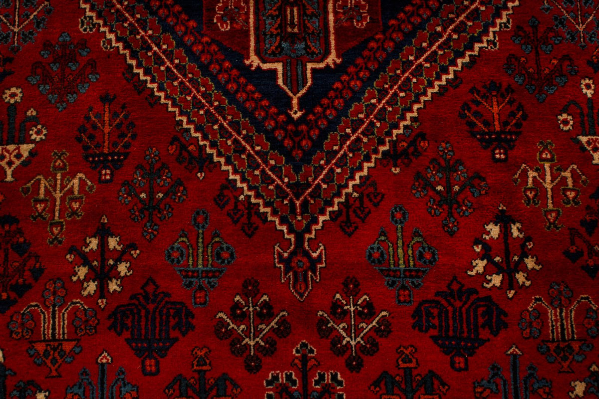 8x12 Red and Ivory Persian Rug