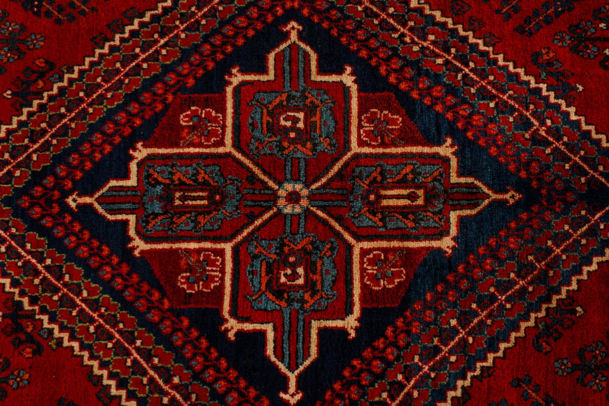 8x12 Red and Ivory Persian Rug