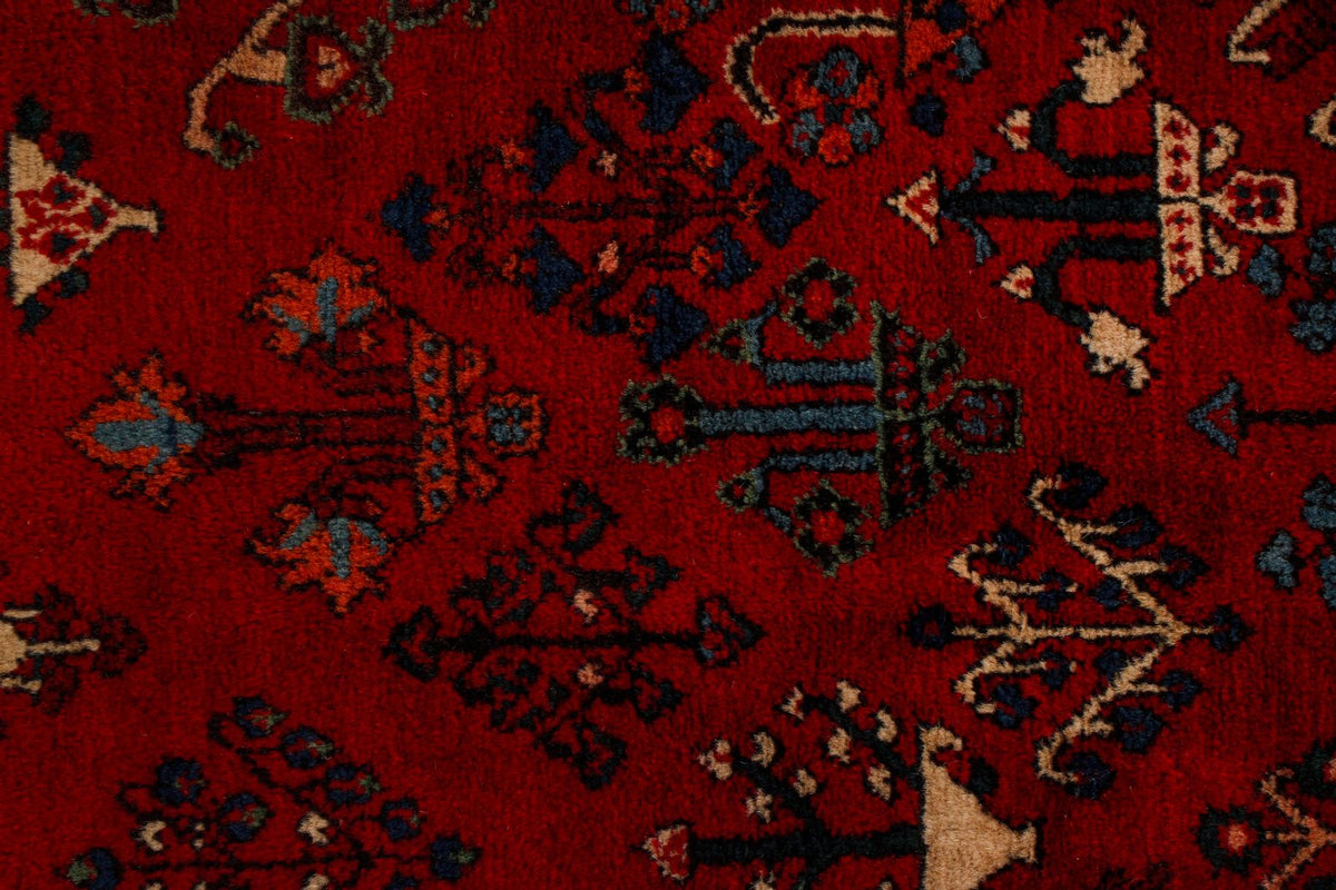 8x12 Red and Ivory Persian Rug