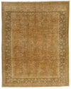 9x11 Brown and Beige Turkish Traditional Rug