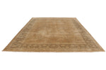 9x11 Brown and Beige Turkish Traditional Rug