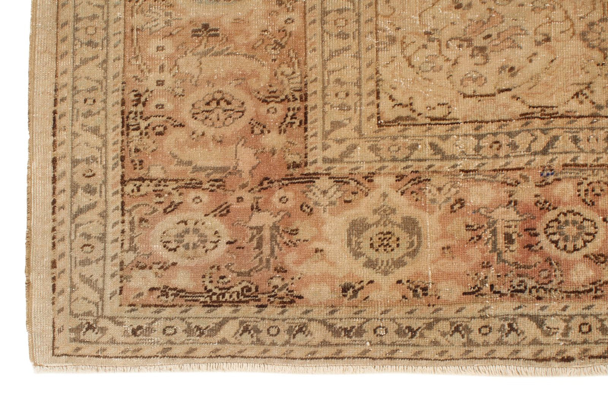 8x12 Ivory And Brown Turkish Traditional Rug