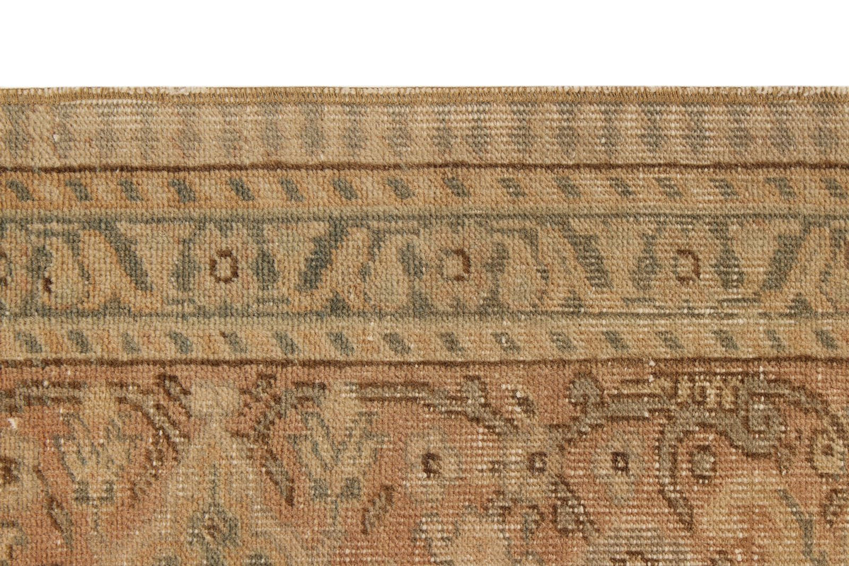 8x12 Ivory And Brown Turkish Traditional Rug