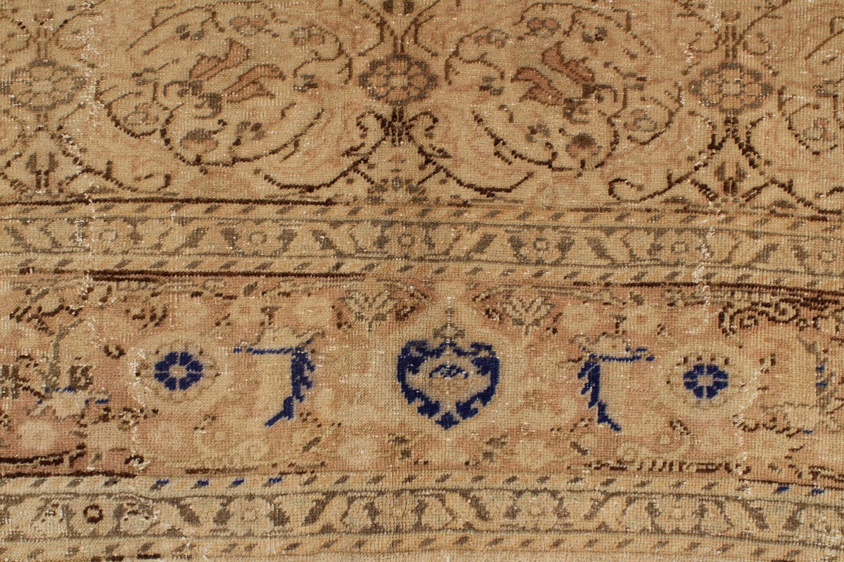 8x12 Ivory And Brown Turkish Traditional Rug