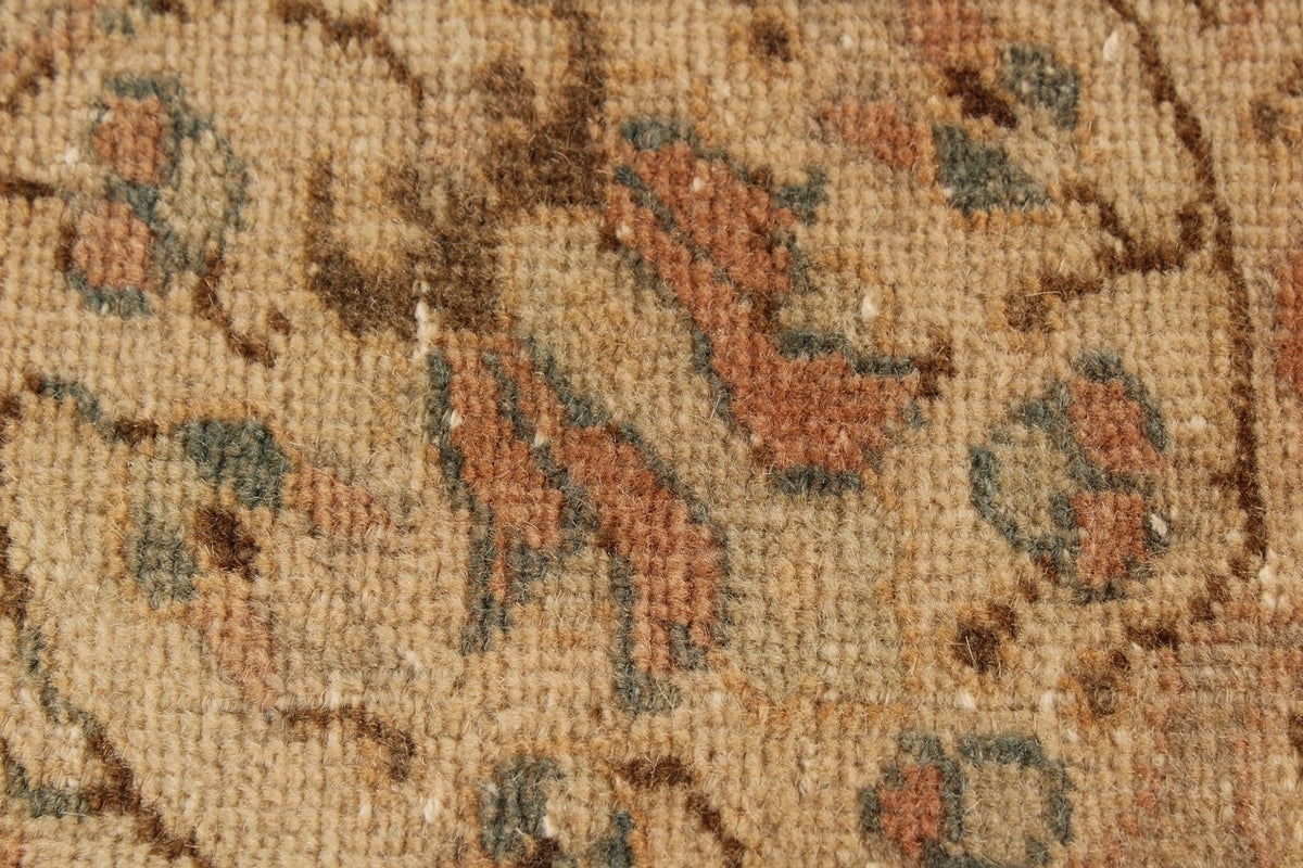 8x12 Ivory And Brown Turkish Traditional Rug
