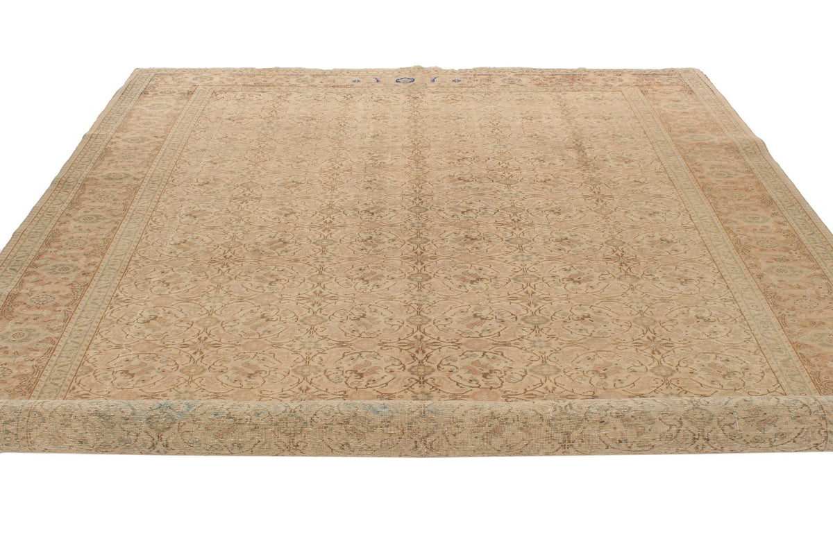8x12 Ivory And Brown Turkish Traditional Rug