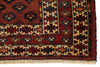 5x5 Red And Ivory Turkish Tribal Rug