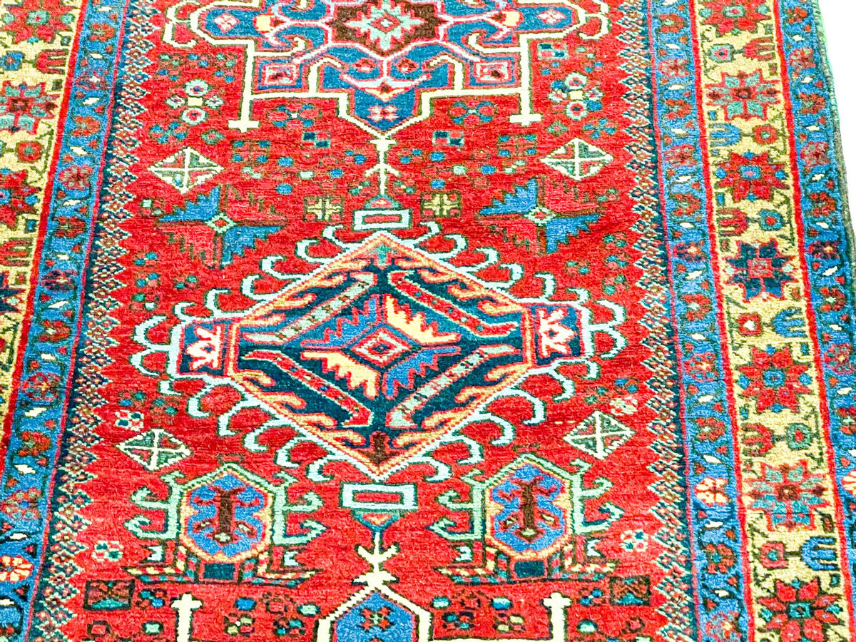 3x11 Red and Gold Persian Runner