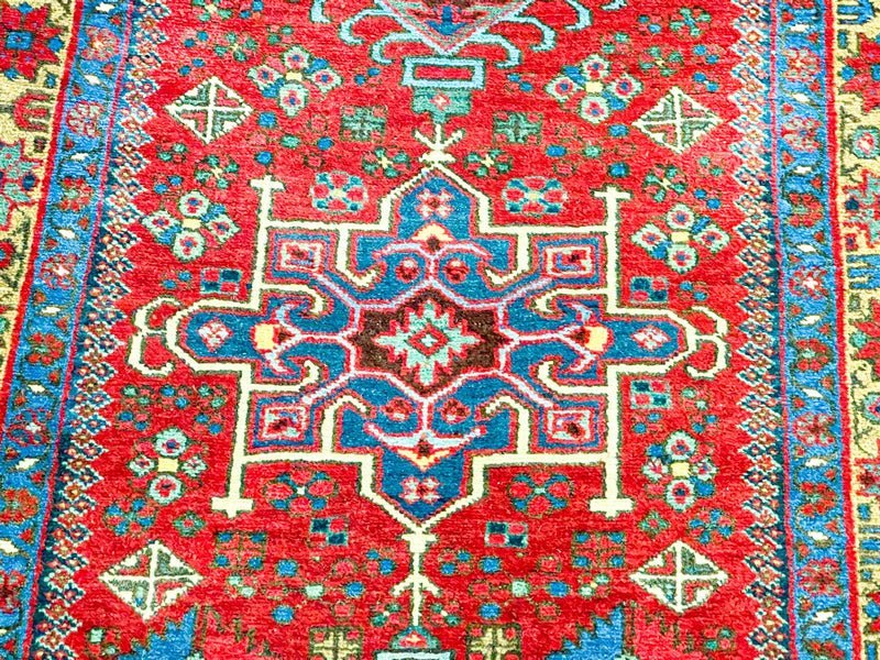 3x11 Red and Gold Persian Runner