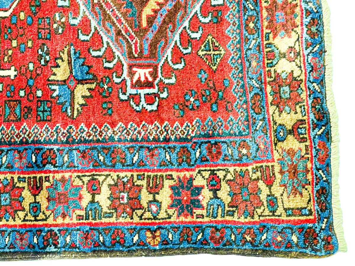 3x11 Red and Gold Persian Runner