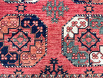5x7 Red and Red Turkish Tribal Rug