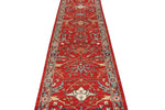 3x11 Red and Green Anatolian Traditional Runner