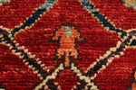 3x11 Red and Green Anatolian Traditional Runner