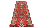 3x11 Red and Green Anatolian Traditional Runner