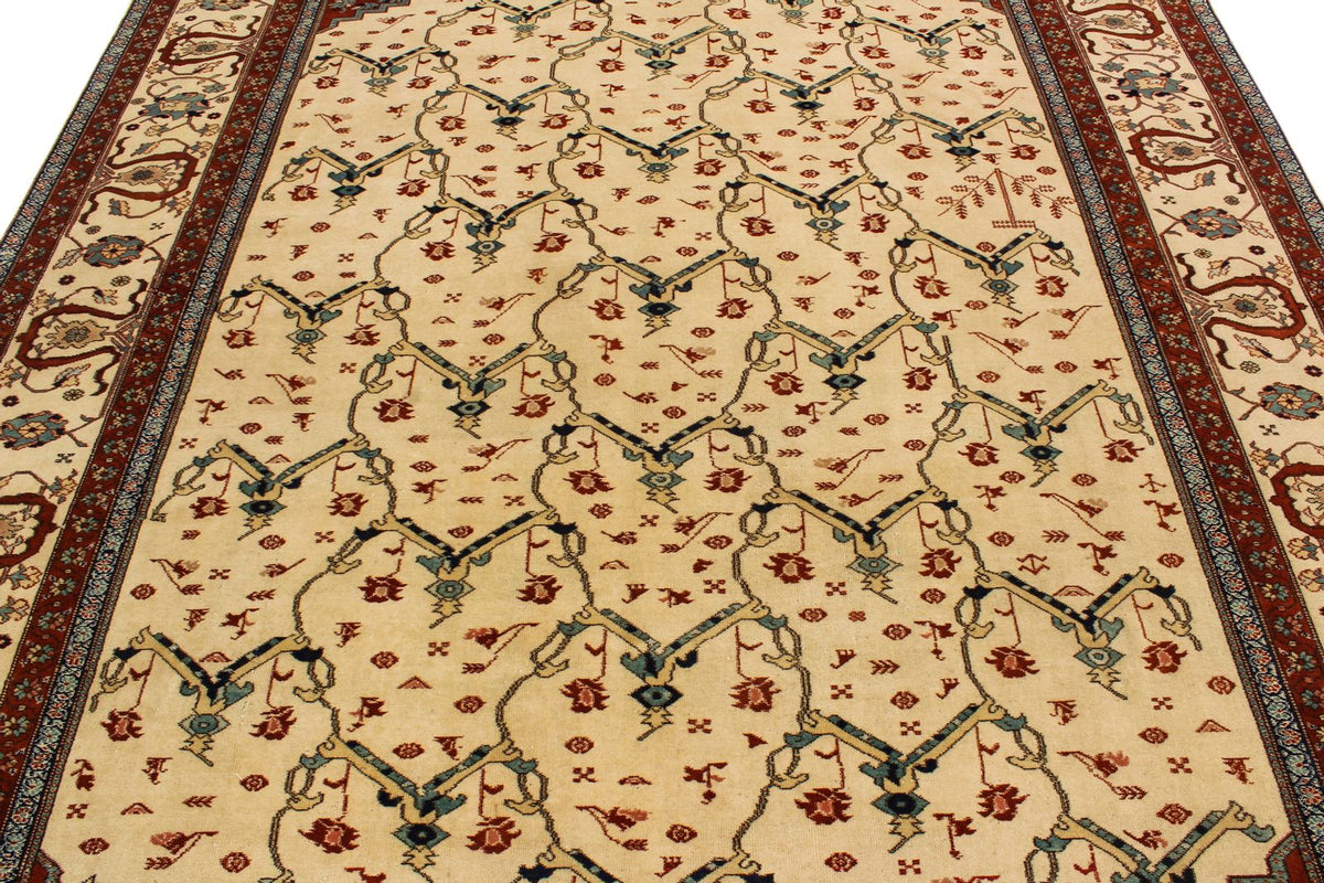 8x10 Ivory Persian Traditional Rug