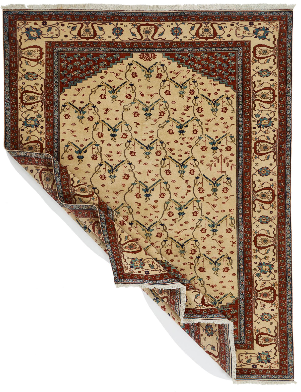 8x10 Ivory Persian Traditional Rug