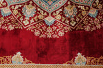 8x10 Red and Blue Turkish Silk Rug