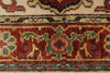 4x6 Ivory and Rust Anatolian Persian Rug