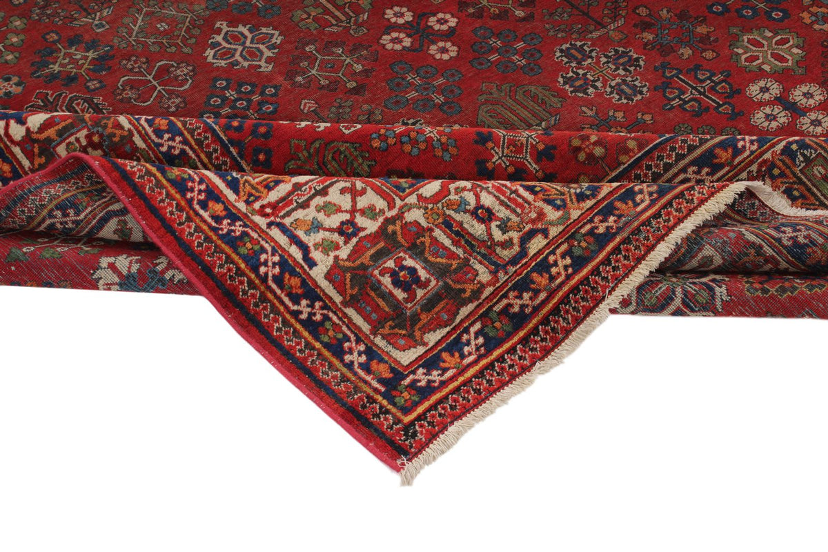 8x12 Red and Ivory  Persian Traditional Rug