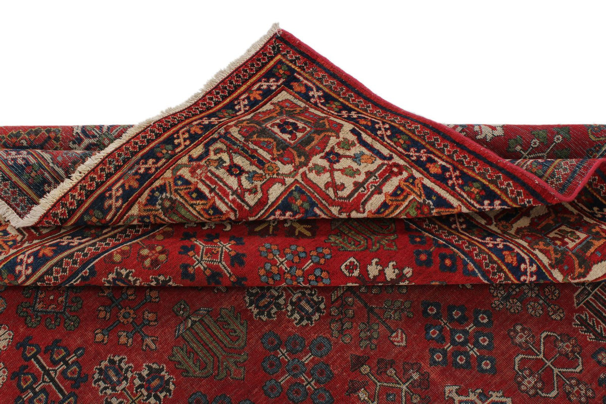 8x12 Red and Ivory  Persian Traditional Rug