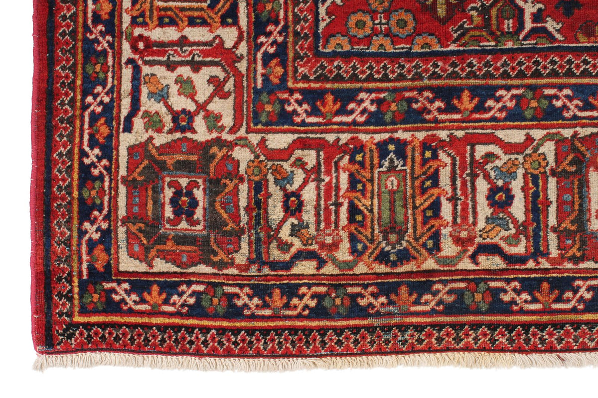 8x12 Red and Ivory  Persian Traditional Rug