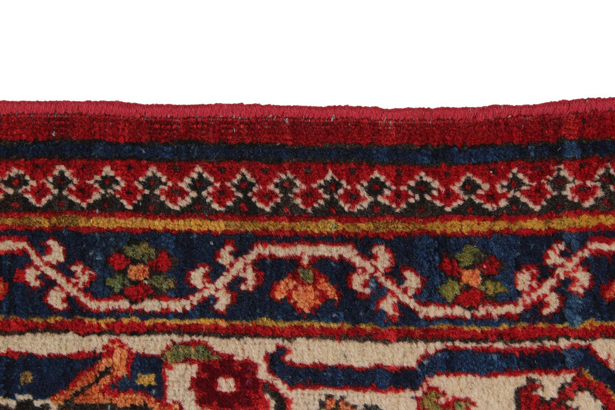8x12 Red and Ivory  Persian Traditional Rug