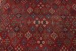 8x12 Red and Ivory  Persian Traditional Rug