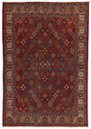 8x12 Red and Ivory  Persian Traditional Rug