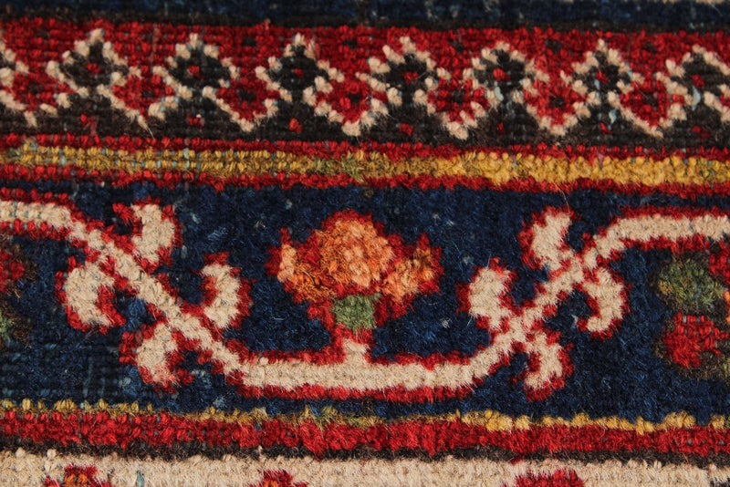 8x12 Red and Ivory  Persian Traditional Rug