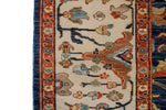 9x12 Blue and Beige Turkish Traditional Rug