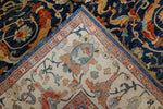 9x12 Blue and Beige Turkish Traditional Rug