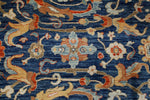 9x12 Blue and Beige Turkish Traditional Rug