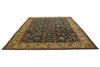 9x12 Blue and Beige Turkish Traditional Rug