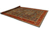 9x17 Blue and Red Turkish Traditional Runner