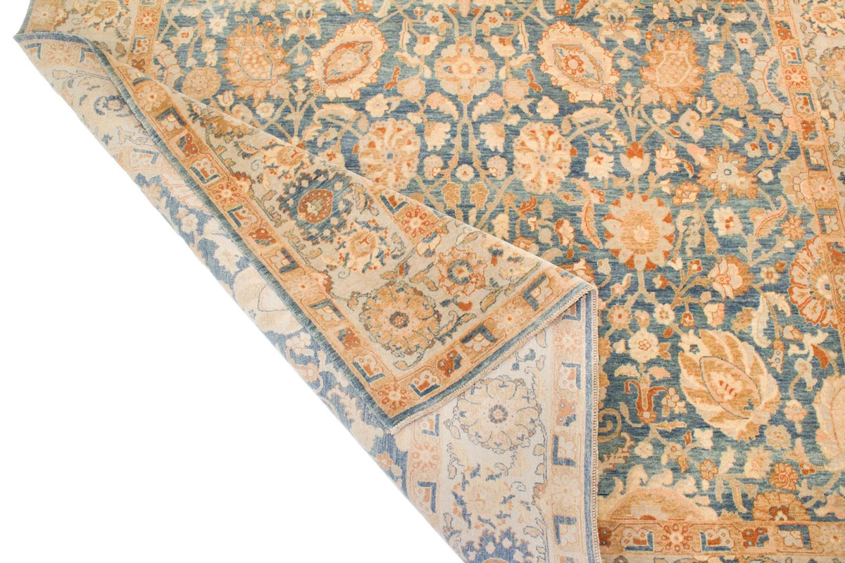 6x9 Blue and White Turkish Traditional Rug