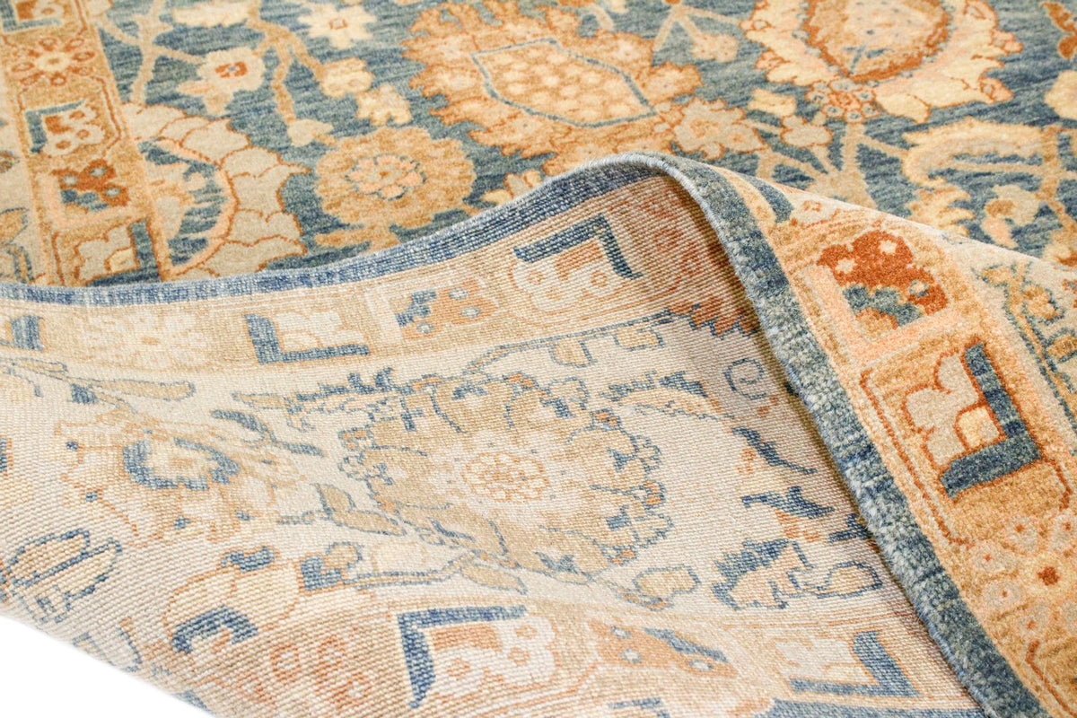 6x9 Blue and White Turkish Traditional Rug