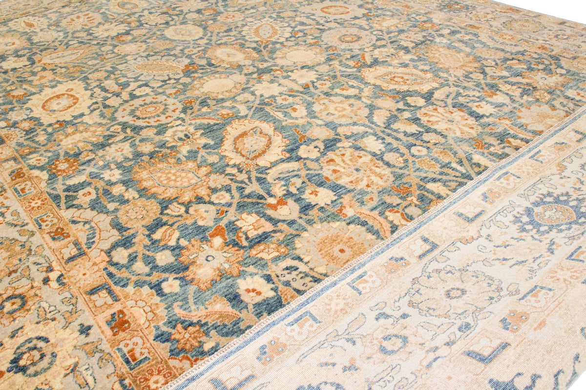 6x9 Blue and White Turkish Traditional Rug