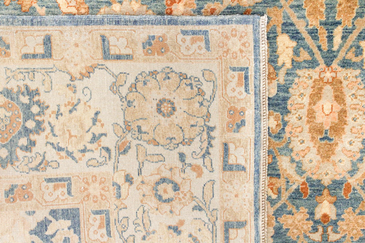 6x9 Blue and White Turkish Traditional Rug